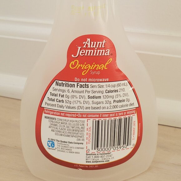 Pancake Syrup Aunt Jemima bottle Vintage Collectibles - Picture 2 of 7